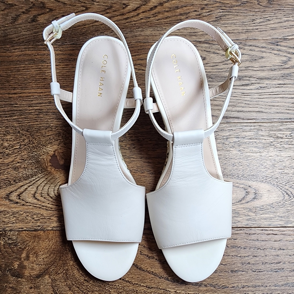 Cole Haan Women's White Sandals